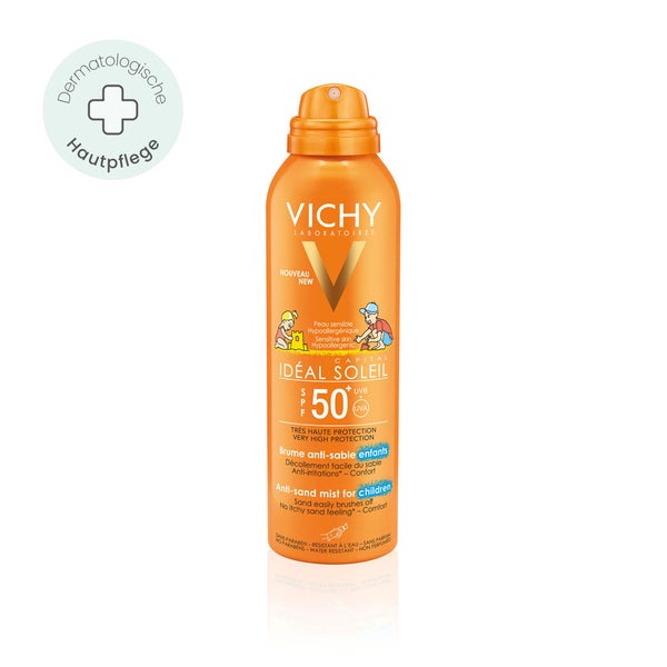 Vichy Idéal Soleil Anti-Sand Kinderspray LSF 50+ für Gesicht und Körper 200 ml