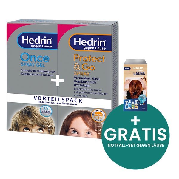 HEDRIN Vorteilspack (ONCE Spray Gel + Protect & Go Spray) 1 P