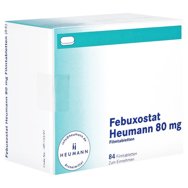 Febuxostat Heumann 80 mg Filmtabletten 84 St