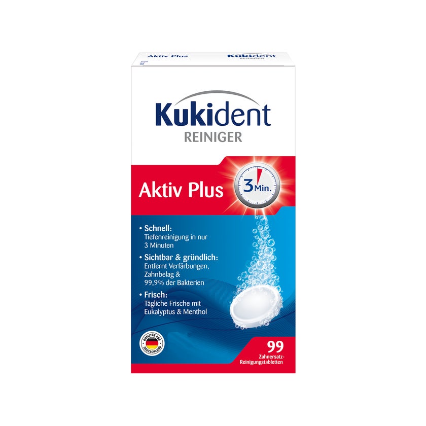 Kukident Aktiv Plus Gebissreiniger Tabs 99 St