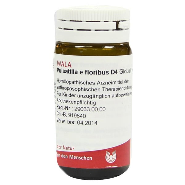 Pulsatilla E Floribus D 4 Globuli 20 g