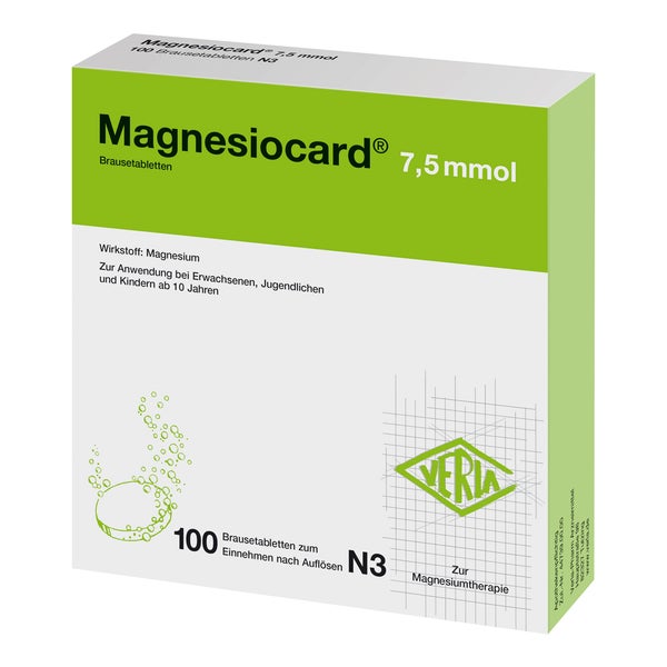 Magnesiocard 7,5 mmol Brausetabletten 100 St