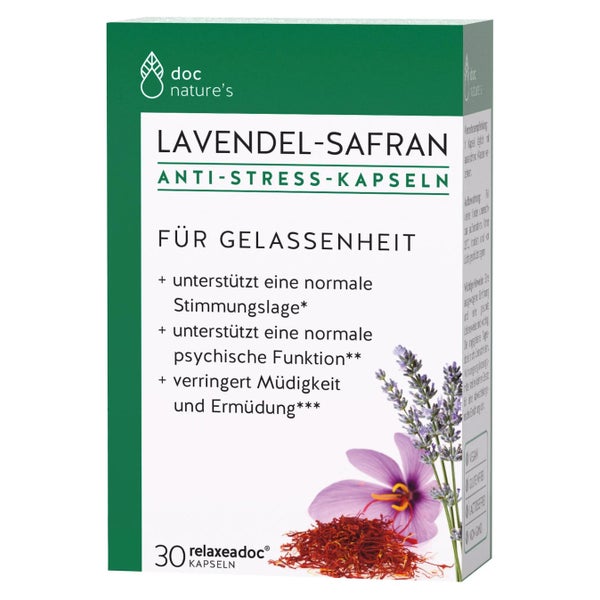 doc nature´s Lavendel-Safran Anti-Stress, 30 Kaps 30 St