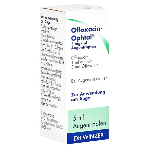 Ofloxacin-ophtal 3 Mg/ml Augentropfen 5 ml