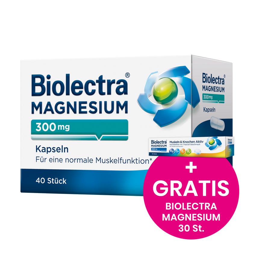 Biolectra Magnesium 300 mg Kapseln 40 St