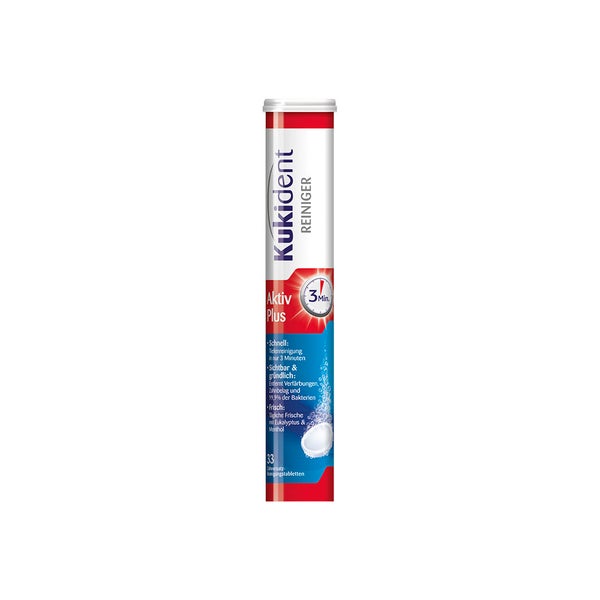 Kukident Aktiv Plus Gebissreiniger Tabs 33 St