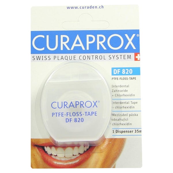 Curaprox DF 820 Interd.Tape m.Chlorhexid 35 m