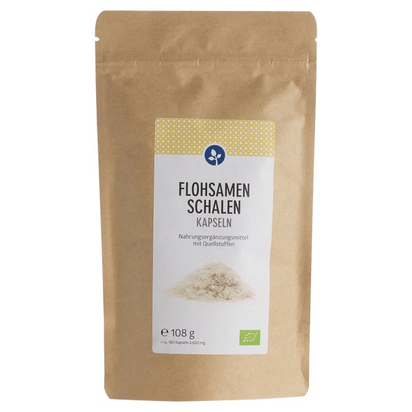 Flohsamenschalen 500 mg Bio Kapseln 180 St