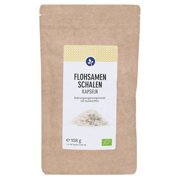 Flohsamenschalen 500 mg Bio Kapseln 180 St