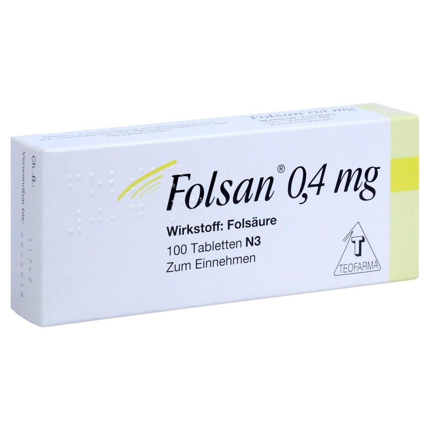 Folsan 0,4 mg Tabletten 100 St