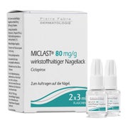 Produktabbildung: MICLAST 80 mg/g wirkstoffhaltiger Nagellack 2X3 ml
