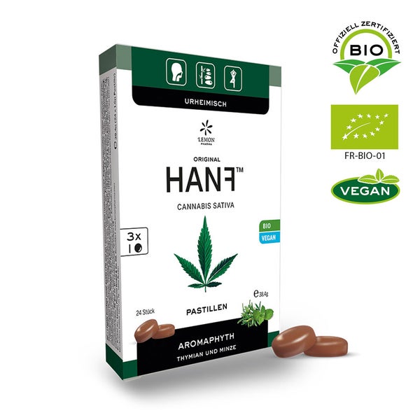 HANF BIO Pastillen Thymian+Minze 24 St