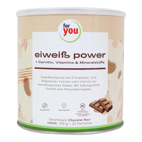 for you eHealth Eiweiß Power Chocolate Noir 750 g