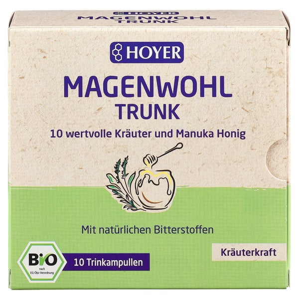 HOYER Magenwohl Trunk Bio Trinkampullen 10X10 ml