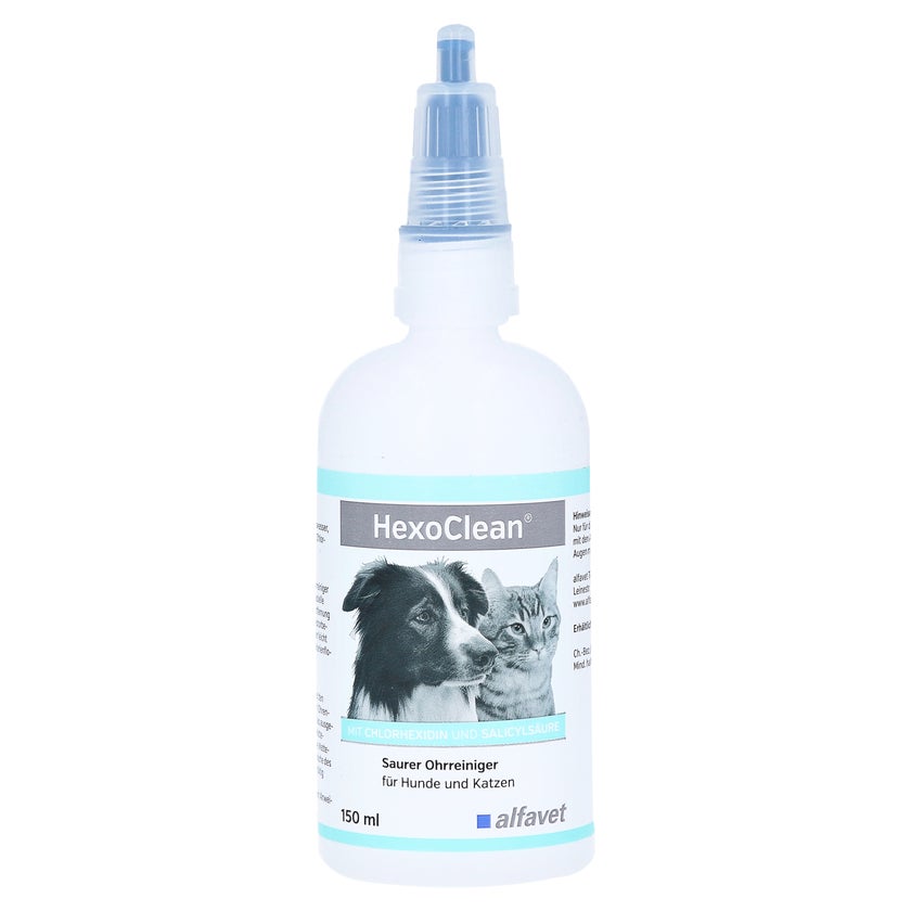 Hexoclean Saurer Ohrreiniger f.Hunde und 150 ml