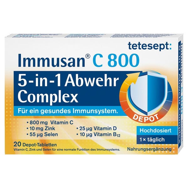 Tetesept Immusan C 800 5in1 Abwehr Compl 20 St