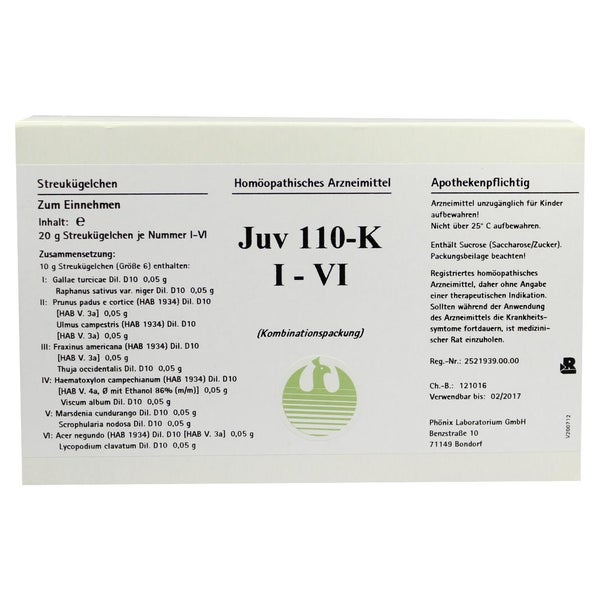 JUV 110 K I-VI Globuli 6X20 g