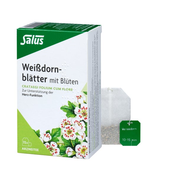Weissdornblätter M.blüten Arzneitee Bio 15 St