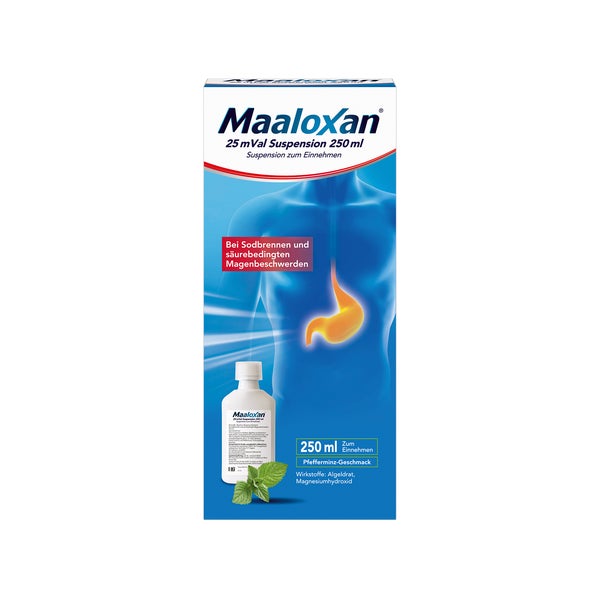 Maaloxan Liquid Pfefferminz-Geschmack Flasche 250 ml