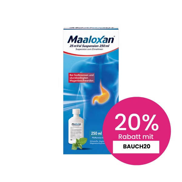 Maaloxan Sodbrennenmittel Pfefferminz-Geschmack 250 ml