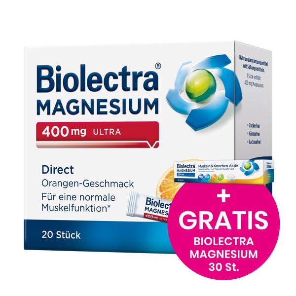 Biolectra Magnesium 400 mg Direct Orange 20 St