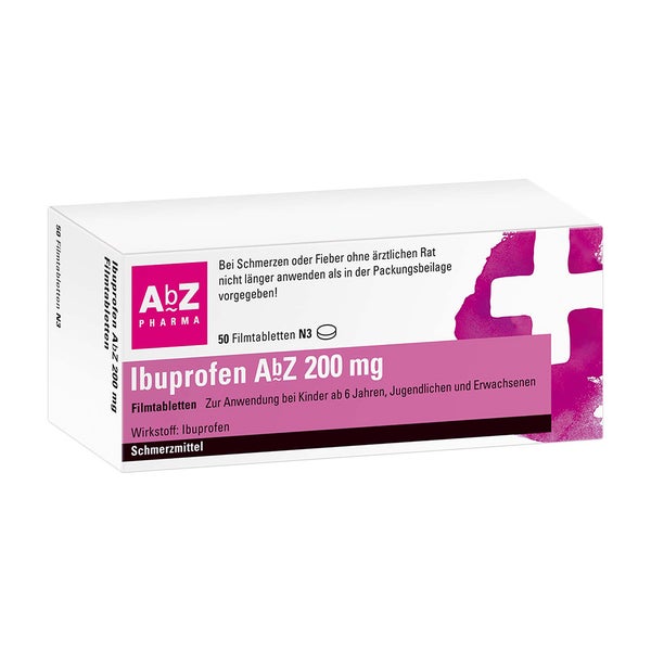 Ibuprofen AbZ 200 mg Filmtabletten 50 St
