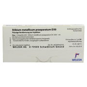 Stibium Metallicum Praeparatum D 30 Ampu 8X1 ml
