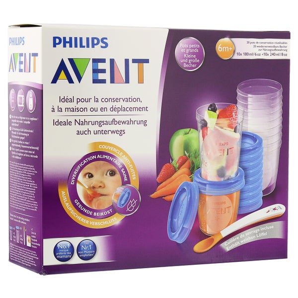 Avent Aufbewahr.syst.set Babynahr.10x180 1 P