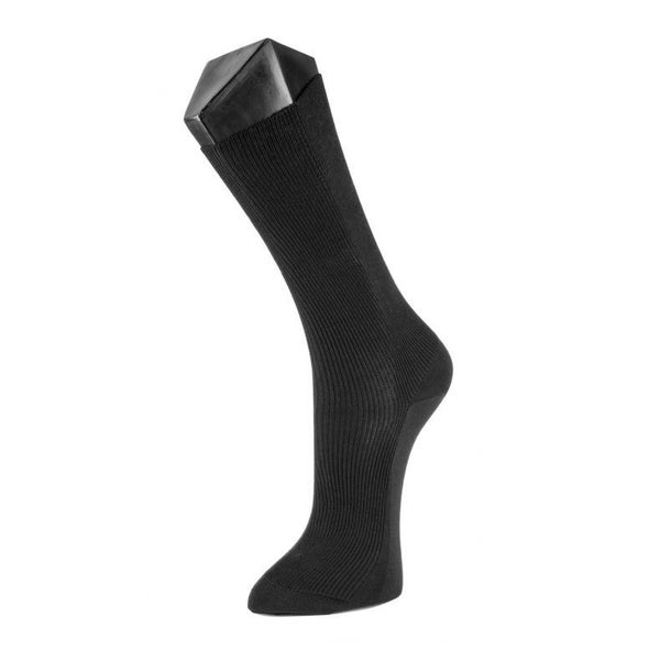 LINDNER® Silversoft® classic - Diabetikersocken - 100% Natur - ohne Gummi, Schwarz, Gr. 44 - 46 2 St