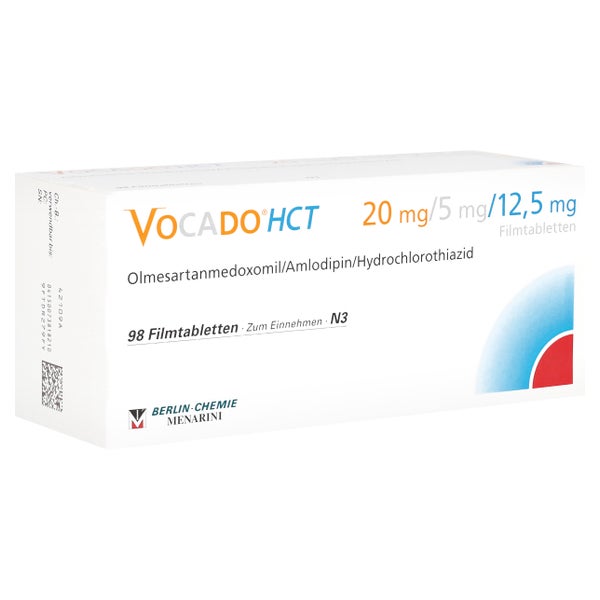 VOCADO HCT 20 mg/5 mg/12,5 mg Filmtabletten 98 St