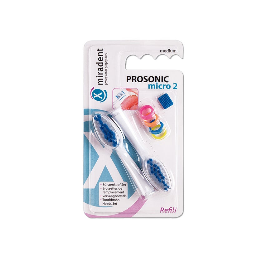 Miradent Prosonic Micro 2 Erstatzbürstenset 1 St