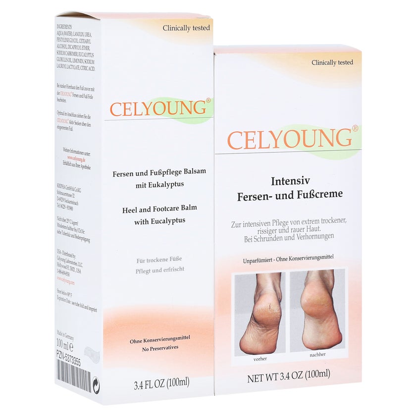 Celyoung Intensiv Fersen Fußcr.+Balsam 2 1 St