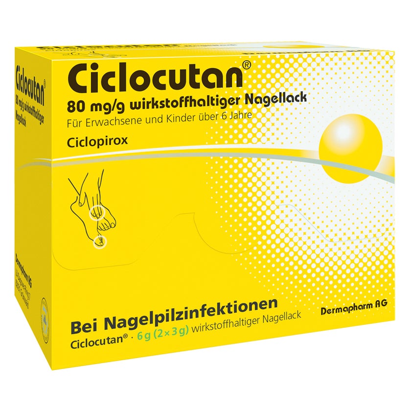 Ciclocutan 80 mg/g wirkstoffhaltiger Nagellack 6 g
