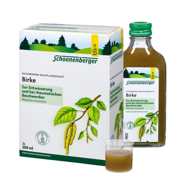 Birkensaft Schoenenberger Heilpflaneznsaft 3X200 ml