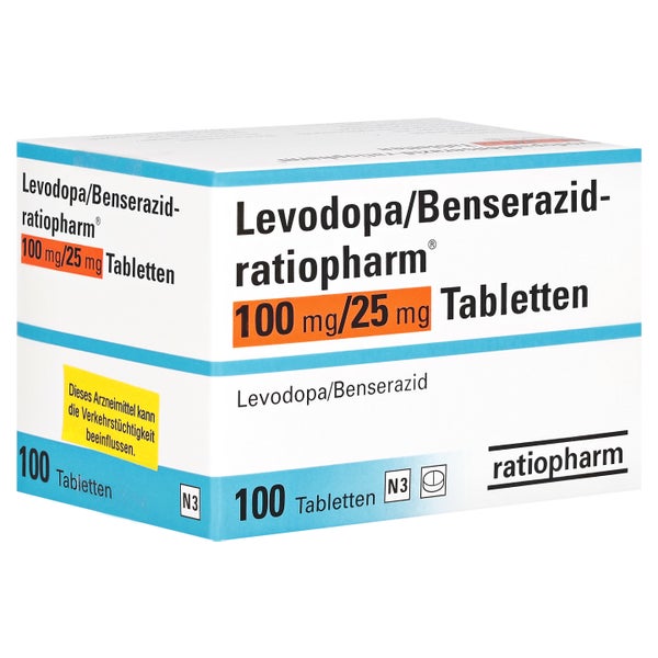 LEVODOPA/Benserazid-ratiopharm 100 mg/25 100 St