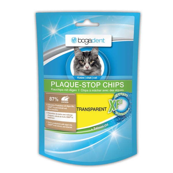 Bogadent Plaque-stop Chips f.Katzen 50 g
