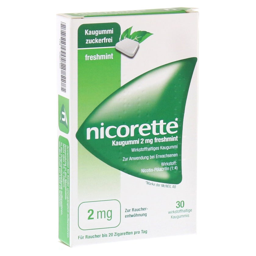 Nicorette Kaugummi 2 mg freshmint - Reimport 30 St