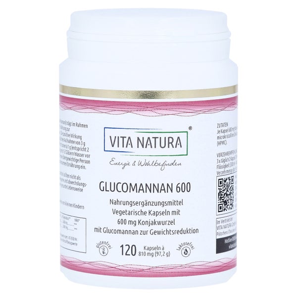 Konjakwurzel Glucomannan 600 mg Vegi-Kap 120 St