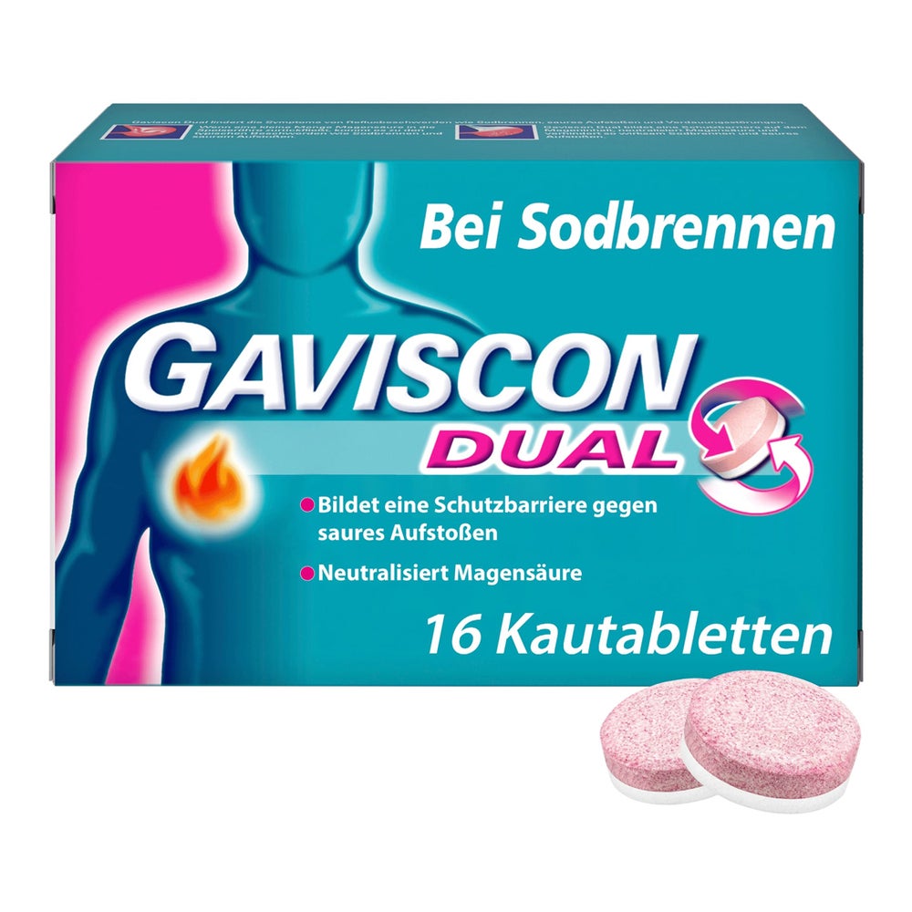 GAVISCON Dual Kautabletten 16 St