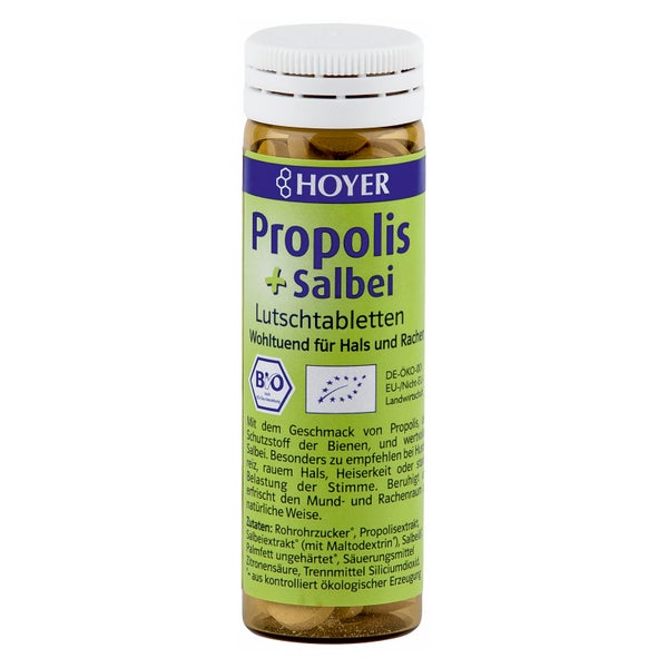 Hoyer Propolis + Salbei Lutschtabletten BIO 60 St