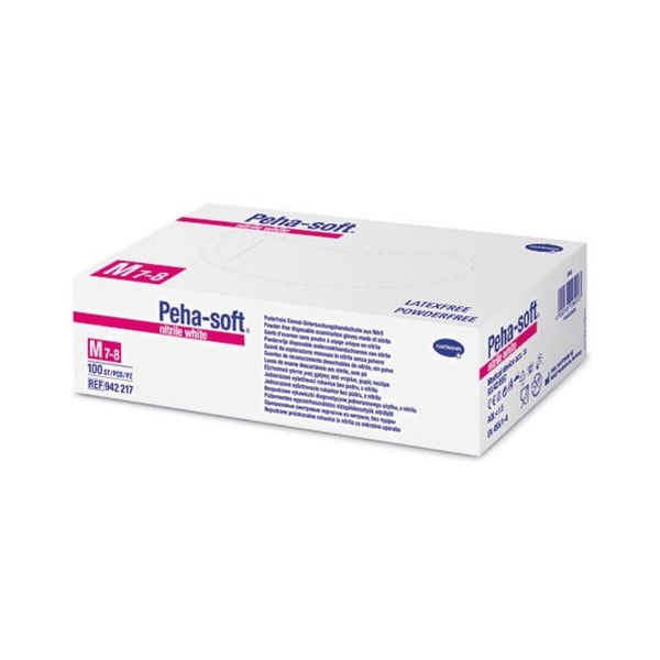 Hartmann Peha-soft nitrile white powderfree U.-Handschuhe M, unsteril (200 Stck.) 200 St