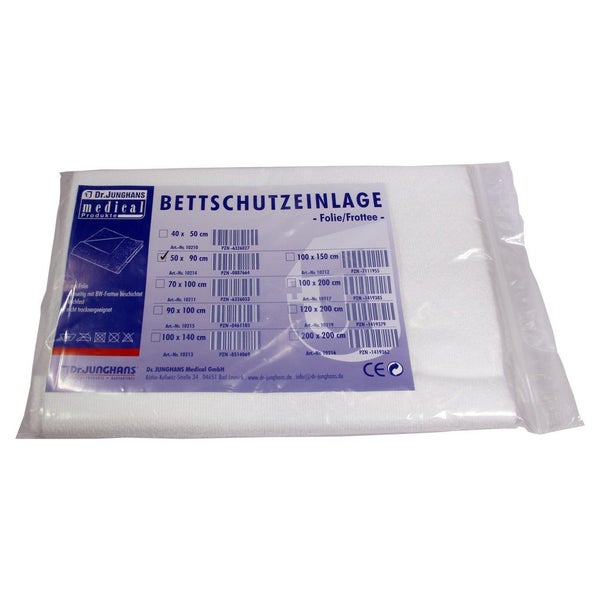 Bettschutzeinlage Folie Frottee 50x90 cm 1 St