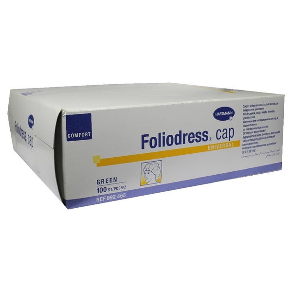 Hartmann Foliodress cap Comfort Universal OP-Hauben (100 Stck.) - grün 100 St