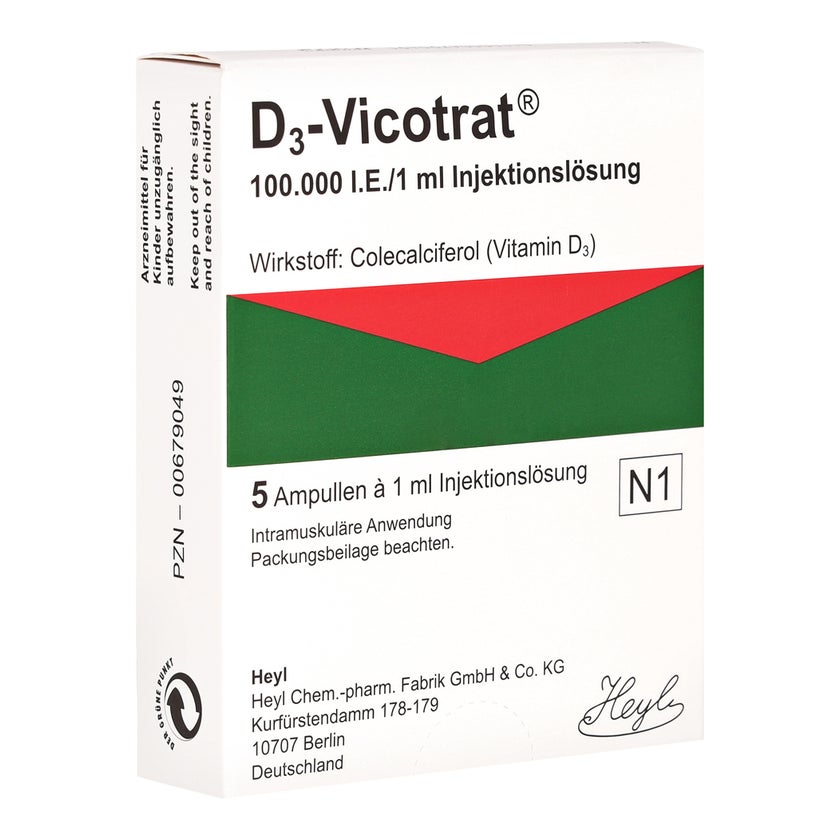 D3 VICOTRAT Injektionslsg.z.intramusk.Anwend.Amp. 5X1 ml
