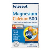 Produktabbildung: Tetesept Magnesium+calcium 500 Tabletten 30 St