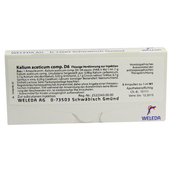 Kalium Aceticum Comp.d 6 Ampullen 8X1 ml