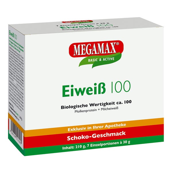 MEGAMAX Eiweiß 100 SCHOKO 7X30 g