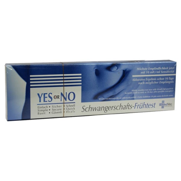 YES OR NO HCG 10 mlU Schwangerschaftsfrühtest 1 St