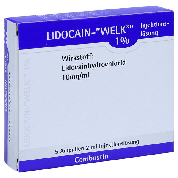 Lidocain Welk 1% Injektionslösung Ampull 5X2 ml