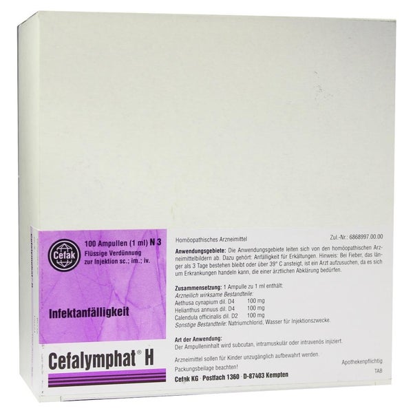 Cefalymphat H Ampullen 100X1 ml